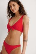 NA-KD Swimwear Klassisk resirkulert bikinitruse - Red