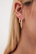 NA-KD Accessories Resirkulert sett med øreringer - Gold