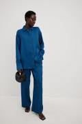 NA-KD Trend Bukser med elastisk liv og vidde - Blue