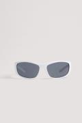 NA-KD Accessories Sammenleggbare tynne solbriller - White