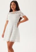 Bubbleroom Occasion Crochet Lace short dress White 46