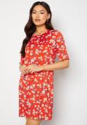 Happy Holly Blenda ss dress Red / Floral 48/50L