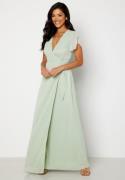 Bubbleroom Occasion Grienne Wrap Gown Dusty green 2XL