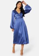 Bubbleroom Occasion Misha Satin Dress Dusty blue 44