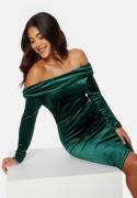 BUBBLEROOM Sofielle Velvet Dress Dark green XS