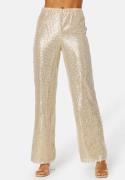 BUBBLEROOM Kira sparkling trousers Light beige S