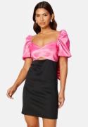 BUBBLEROOM Bow Dress Pink / Black 42