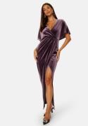 Bubbleroom Occasion Selena Velvet Maxi Dress Dusty lilac 34