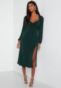 Bubbleroom Occasion Giulia Long Sleeve Dress Dark green 40