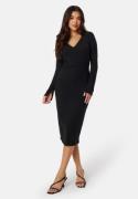 BUBBLEROOM Marielia rib dress Black S