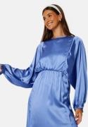 Bubbleroom Occasion Khrista Satin Dress Blue 4XL