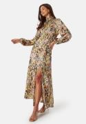 Bubbleroom Occasion Nagini Printed Dress Yellow / Patterned 34