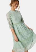 Happy Holly High Neck Lace Dress Light mint 38