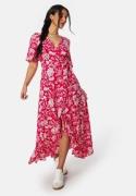 Happy Holly Ellinor long dress  red / Patterned 40/42