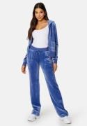 Juicy Couture Del Ray Classic Velour Pant Grey Blue XXS