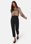 BUBBLEROOM Nicole Puff Sleeve Shirt Dark mole 34