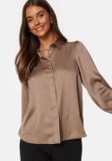 BUBBLEROOM Nicole Puff Sleeve Shirt Dark mole 36