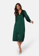 BUBBLEROOM Roberta Satin Dress Dark green 46