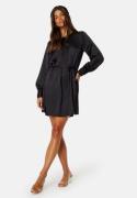 BUBBLEROOM Catalina Satin Dress Black 42