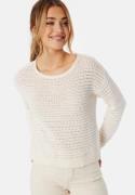 VILA Vibellisina boatneck L/S knit top Egret M
