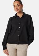 ONLY Onlcaro Linen Puff Shirt Black XL