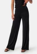 BUBBLEROOM Shiny Wide Trousers Black S