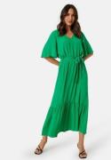 BUBBLEROOM Butterfly Sleeve Viscose Dress Green 44