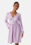 BUBBLEROOM Structure Button Short Dress Lilac M