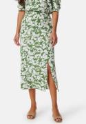 VERO MODA Vmfrej high waist 7/8 pencil skirt Green/White/Floral XL