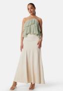 Bubbleroom Occasion Viscose Maxi Skirt Cream 36