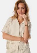 Pieces Pcalmina Embroidery Shirt Birch M