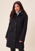 Happy Holly Straight Wool Blend Coat Black 36/38