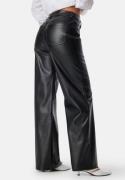 BUBBLEROOM Straight PU Trousers Black 44