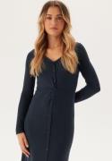 Happy Holly Knitted Dress Dark blue/Melange 40/42