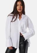 BUBBLEROOM Oversized Cotton Shirt White XS