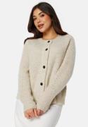 SELECTED FEMME Slflulu LS knit short cardigan Birch Detail:Melange XS