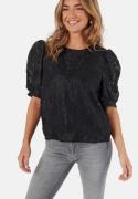 Pieces Pcnala 2/4 JAQUARD TOP JAQUARD Black S