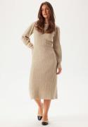 VILA Vijacia O-neck L/S RIB KNIT MI Natural Melange XL