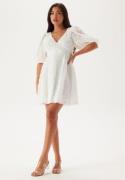 Bubbleroom Occasion 3D Puff Sleeve Dress White XS