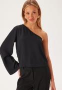 VILA Visivanni One Shoulder L/S TOP Black Beauty 34