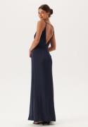 Bubbleroom Occasion Waterfall Mermaid Gown Dark blue 44