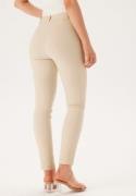 BUBBLEROOM Selene Stretchy Ankle Push-Up Trousers Light beige 34