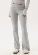 ONLY Onlglamour Fold Down Pant Light Grey Melange S