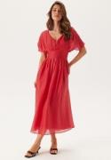 FOREVER NEW Francine V Neck Midi Dress Red 42(UK14)