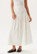 SELECTED FEMME Slfhannah Mw Long Broderi Skir Bright White 42