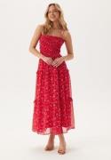 TOMMY JEANS Tjw Aop Chiffon Maxi Dress 0kr Red Small Flowers Aop XS