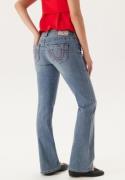 True Religion Becca Mid Rise Boot Cut Big T Crushed Lily 23