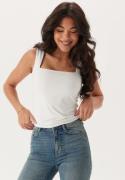 BUBBLEROOM Square Neck Top White L