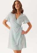 Pieces Pctala New Ss Wrap Dress Cloud Blue Aop:flower M