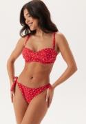 BUBBLEROOM Twisted Bikini Top Red/Floral 75B